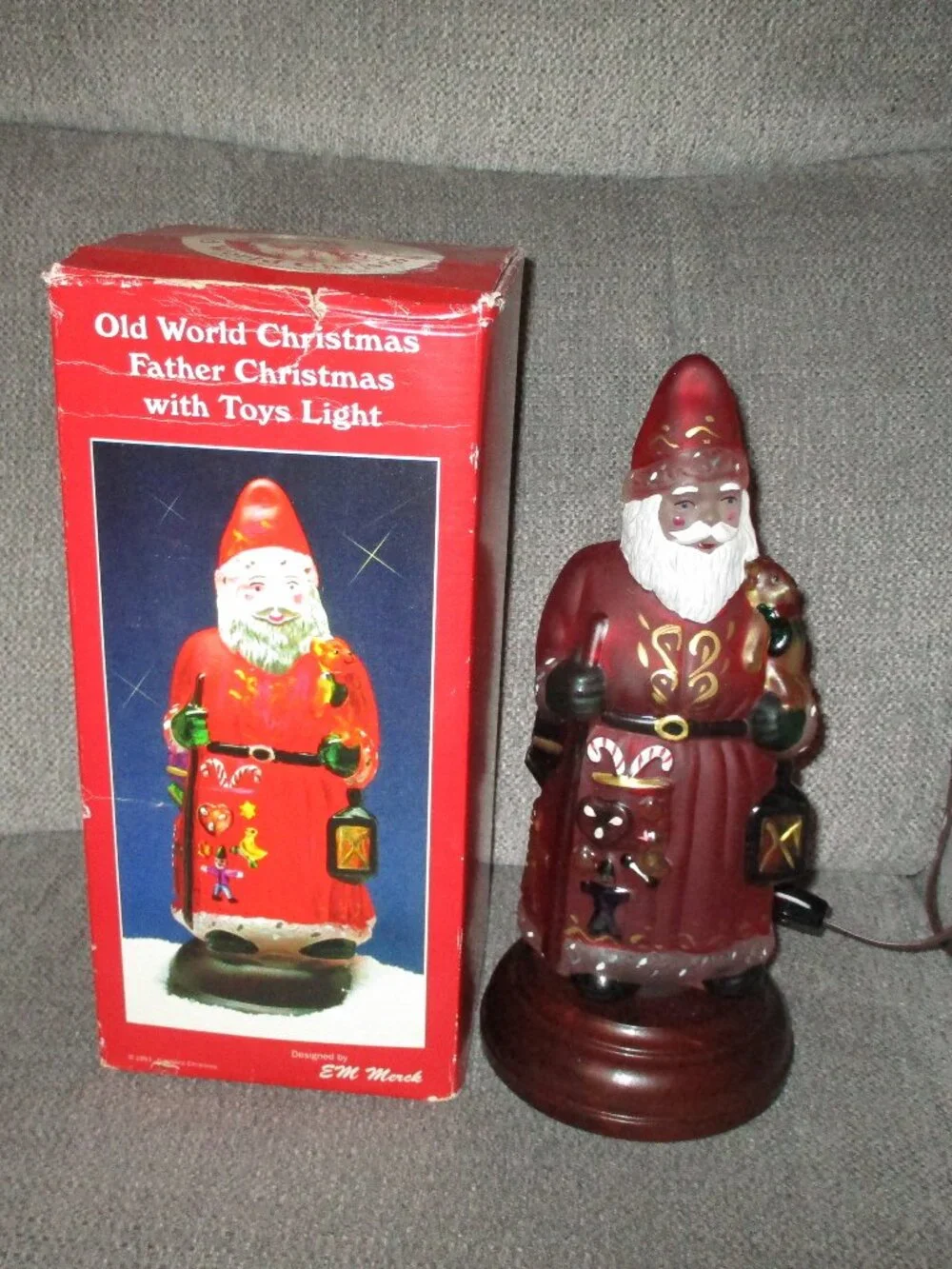 Old World Christmas Santa Light Father Christmas with Toys